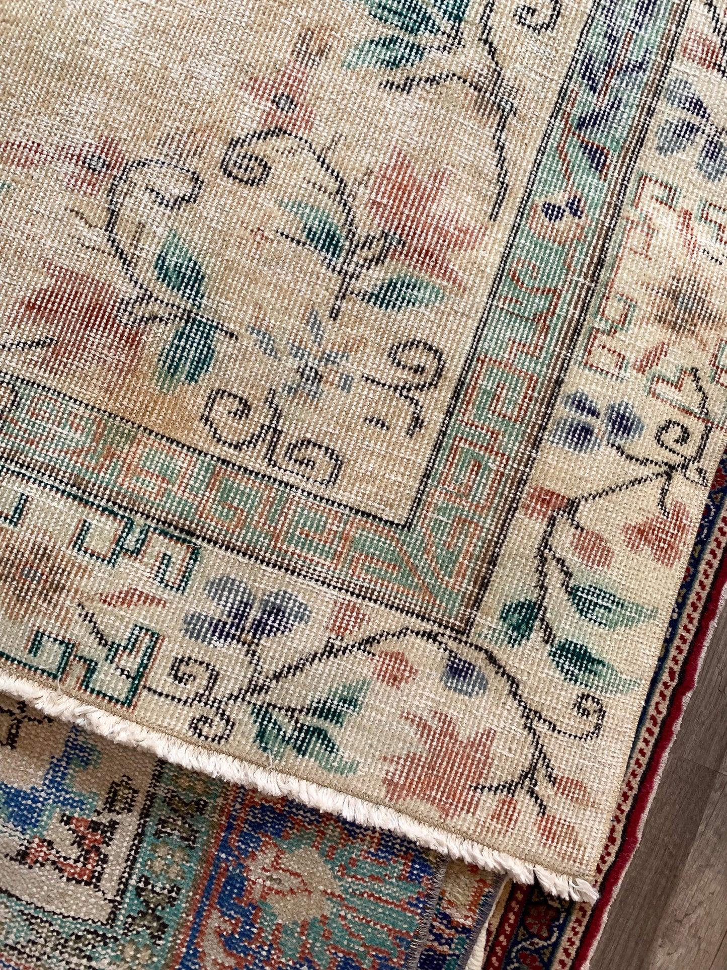 Reserved for Trisha - No. A1124 - 5.7' x 8.3' Vintage Turkish Area Rug