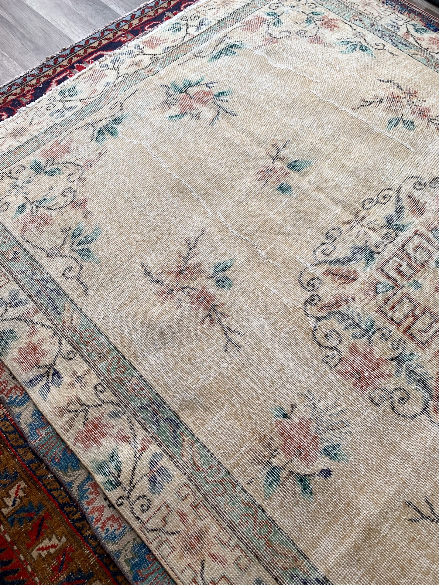 Reserved for Trisha - No. A1124 - 5.7' x 8.3' Vintage Turkish Area Rug