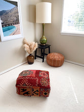 Load image into Gallery viewer, Moroccan Rug Floor Pouf #335
