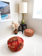 Load image into Gallery viewer, Moroccan Rug Floor Pouf #337
