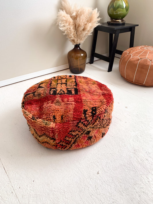 Moroccan Rug Floor Pouf / Pet Bed #337