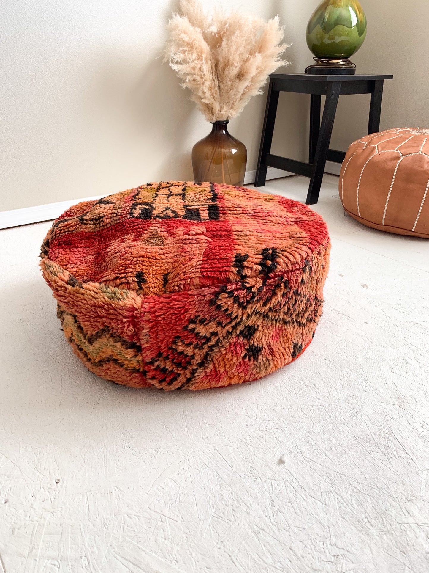 Moroccan Rug Floor Pouf / Pet Bed #337