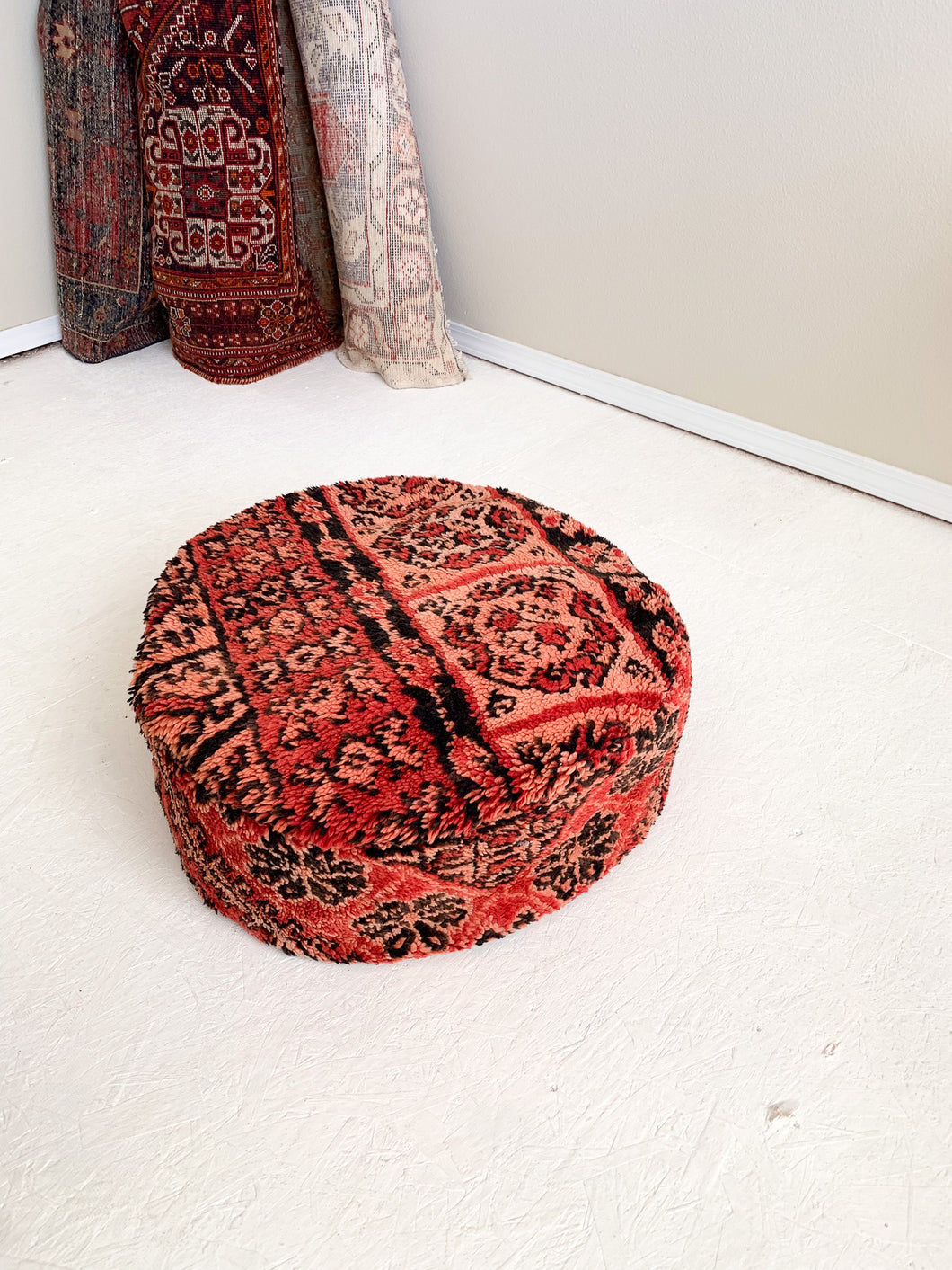Reserved for Frankie! Moroccan Rug Floor Pouf / Pet Bed #338