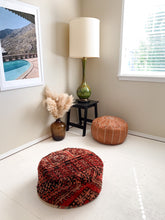 Load image into Gallery viewer, Moroccan Rug Floor Pouf #338
