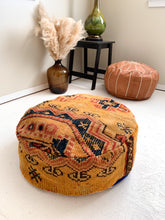 Load image into Gallery viewer, Moroccan Rug Floor Pouf / Pet Bed #340
