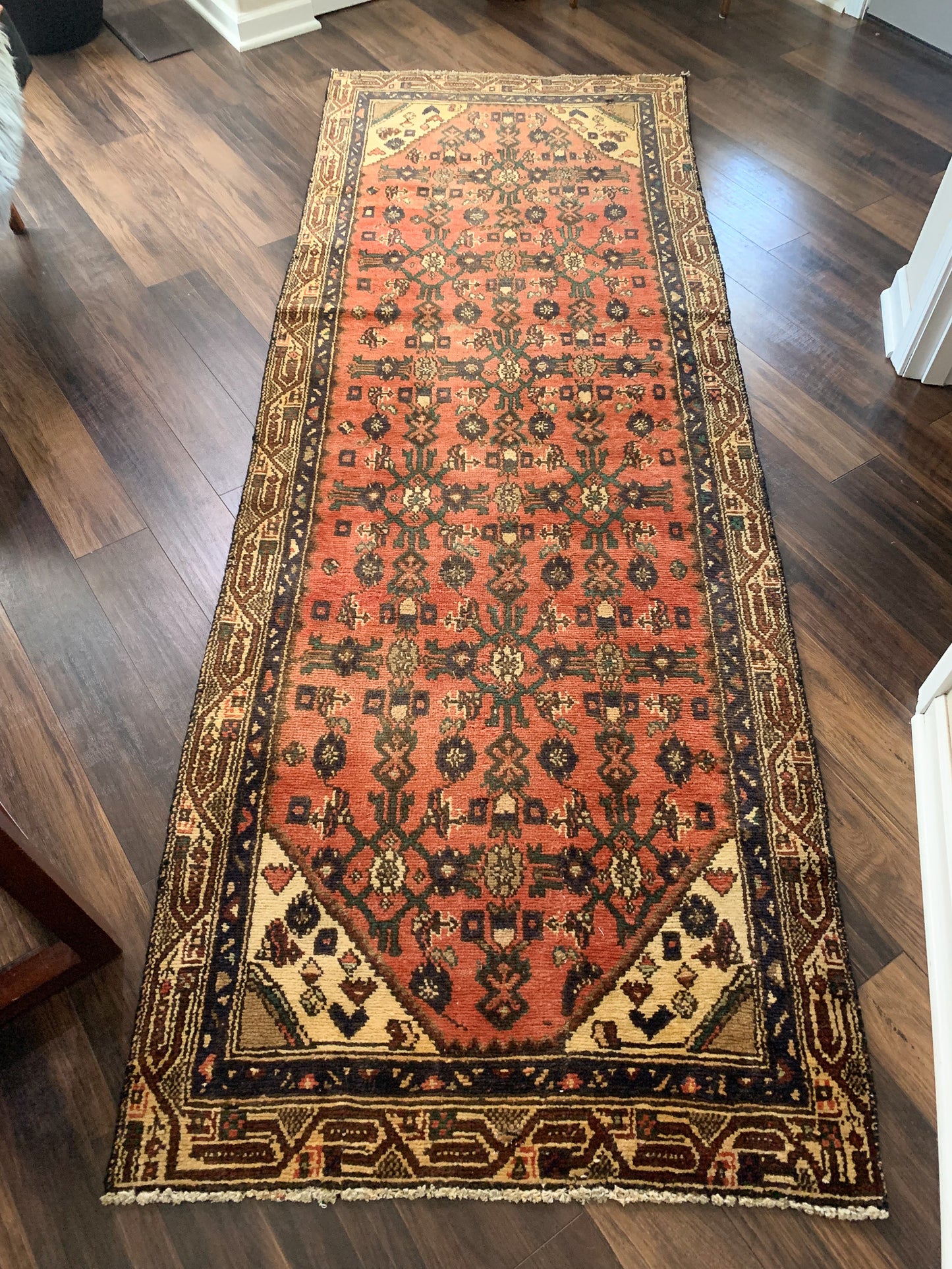 Vintage Persian Runner Rug No. R1179 - 3.2' x 9.0'