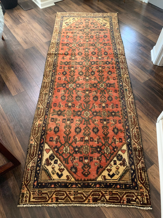 Vintage Persian Runner Rug No. R1179 - 3.2' x 9.0'