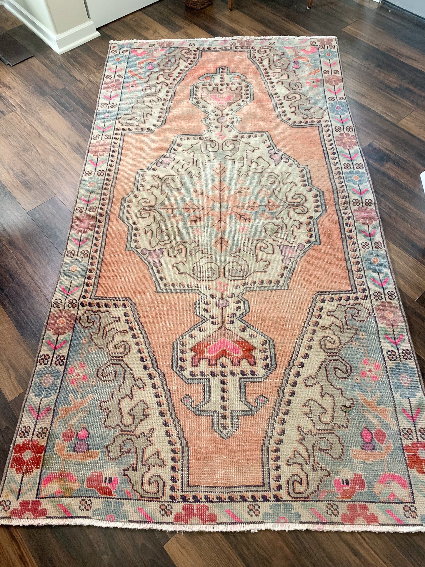 Vintage Turkish Area Rug No. A1180 - 4.1' x 7.6'