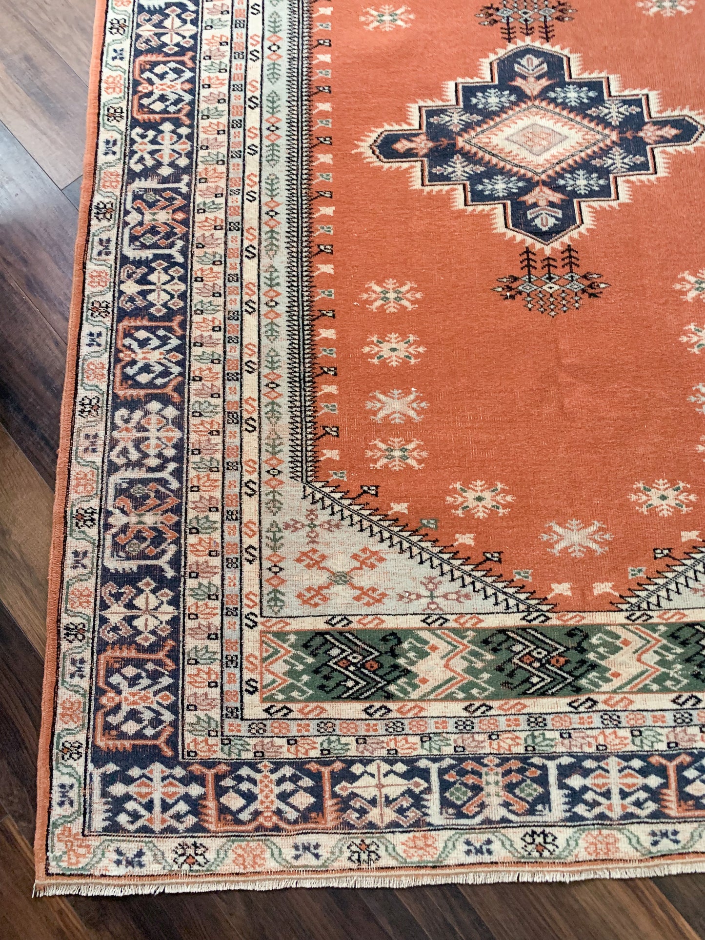 Reserved for Mary - Vintage Turkish Area Rug No. A1181 - 4.5' x 6.4'