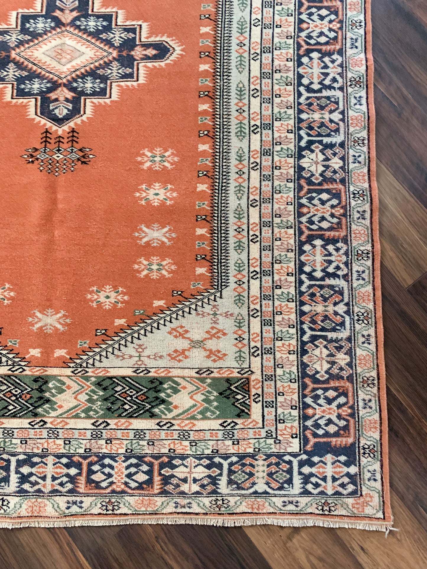 Reserved for Mary - Vintage Turkish Area Rug No. A1181 - 4.5' x 6.4'