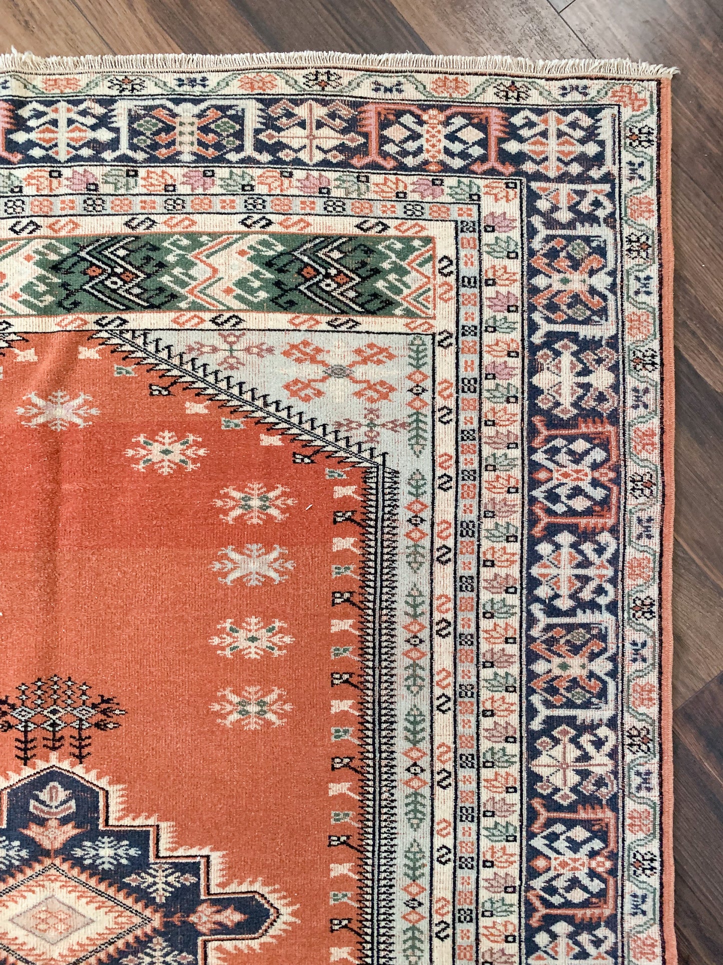Reserved for Mary - Vintage Turkish Area Rug No. A1181 - 4.5' x 6.4'