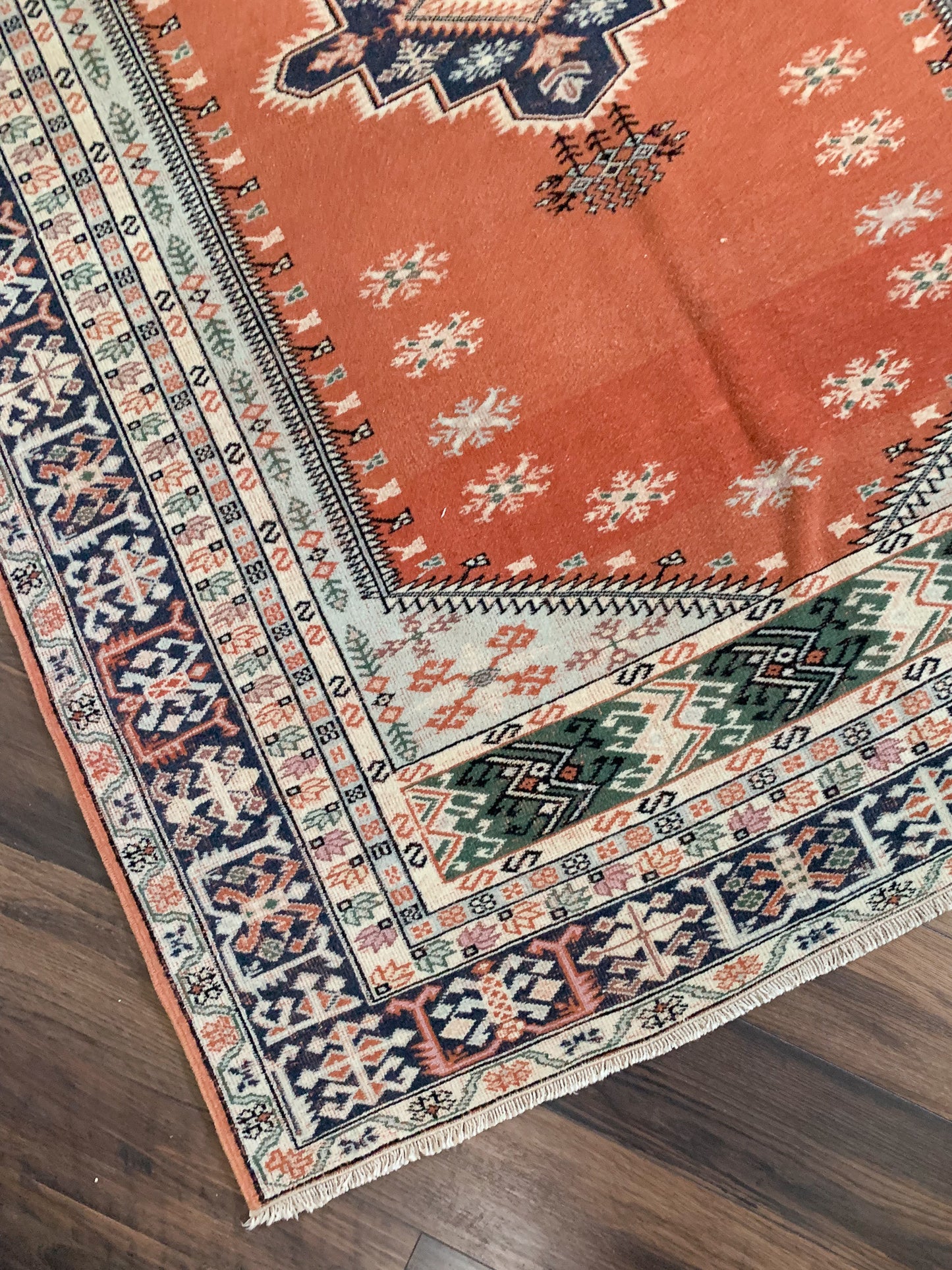 Reserved for Mary - Vintage Turkish Area Rug No. A1181 - 4.5' x 6.4'
