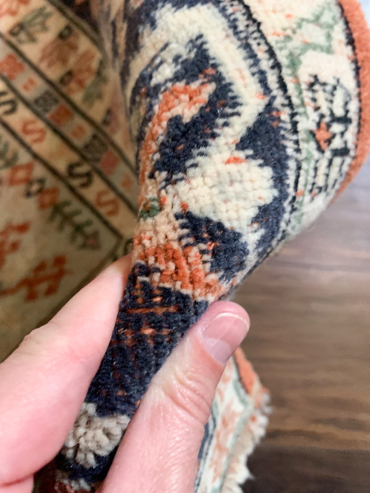 Reserved for Mary - Vintage Turkish Area Rug No. A1181 - 4.5' x 6.4'