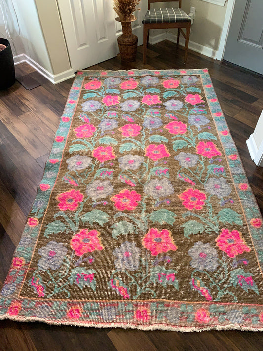Vintage Turkish Runner Rug No. A1184 - 4.7' x 8.2'