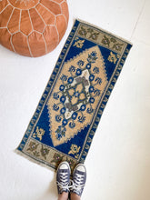 Load image into Gallery viewer, No. 581 - 1.5&#39; x 3.8&#39; Vintage Turkish Mini Rug
