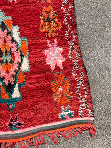 No. A1083 - 6.4' x 11.7' Vintage Moroccan Bejaad Area Rug