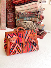 Load image into Gallery viewer, No. BAG 153 - Moroccan Handmade Rug &amp; Leather Briefcase/Messenger Bag
