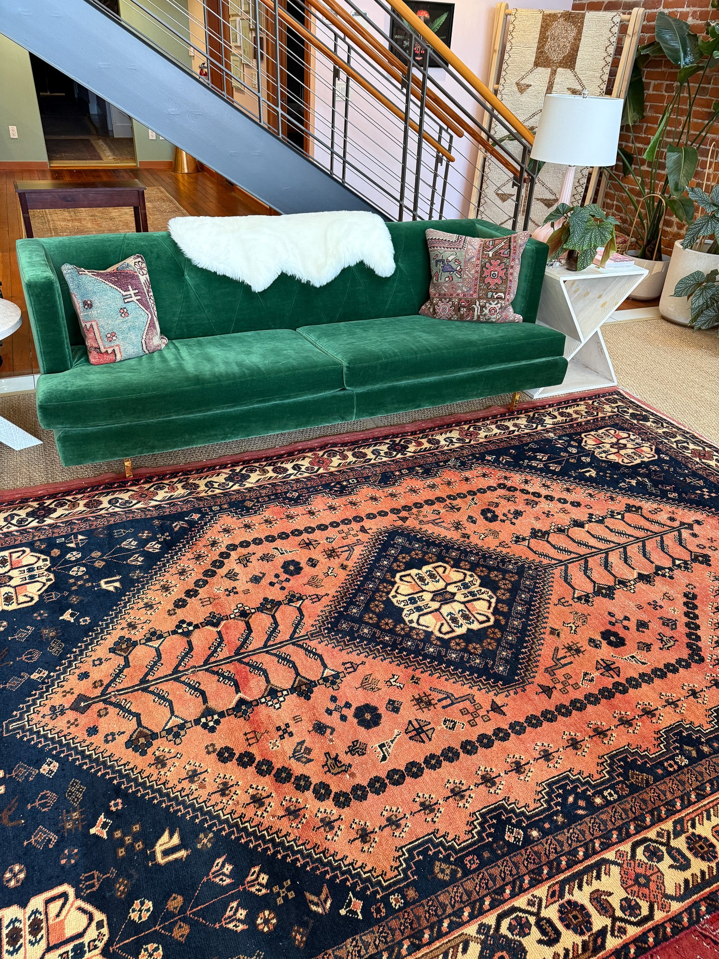 Vintage Persian Area Rug No. A1186 - 6.9' x 11'