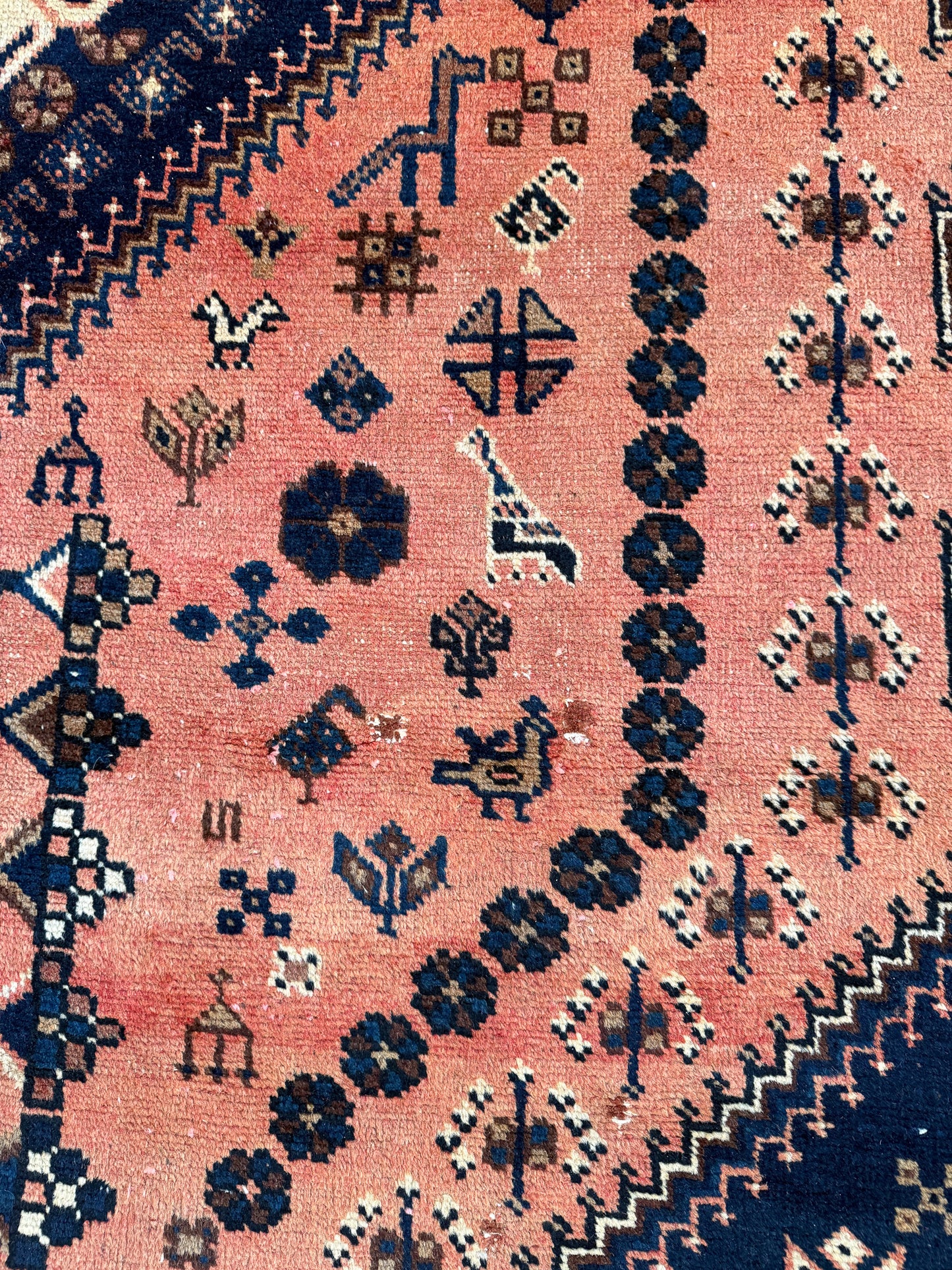 Vintage Persian Area Rug No. A1186 - 6.9' x 11'