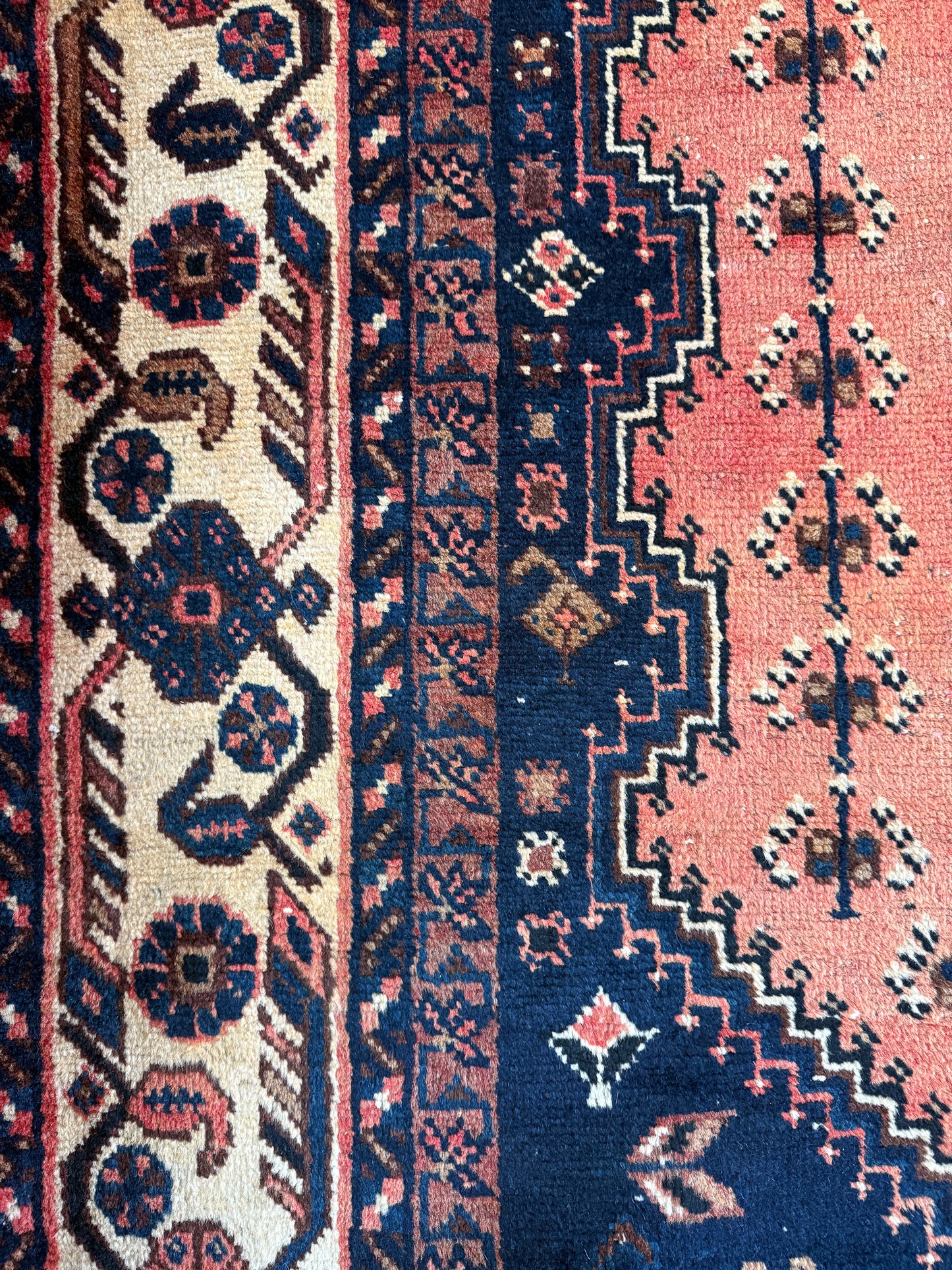 Vintage Persian Area Rug No. A1186 - 6.9' x 11'