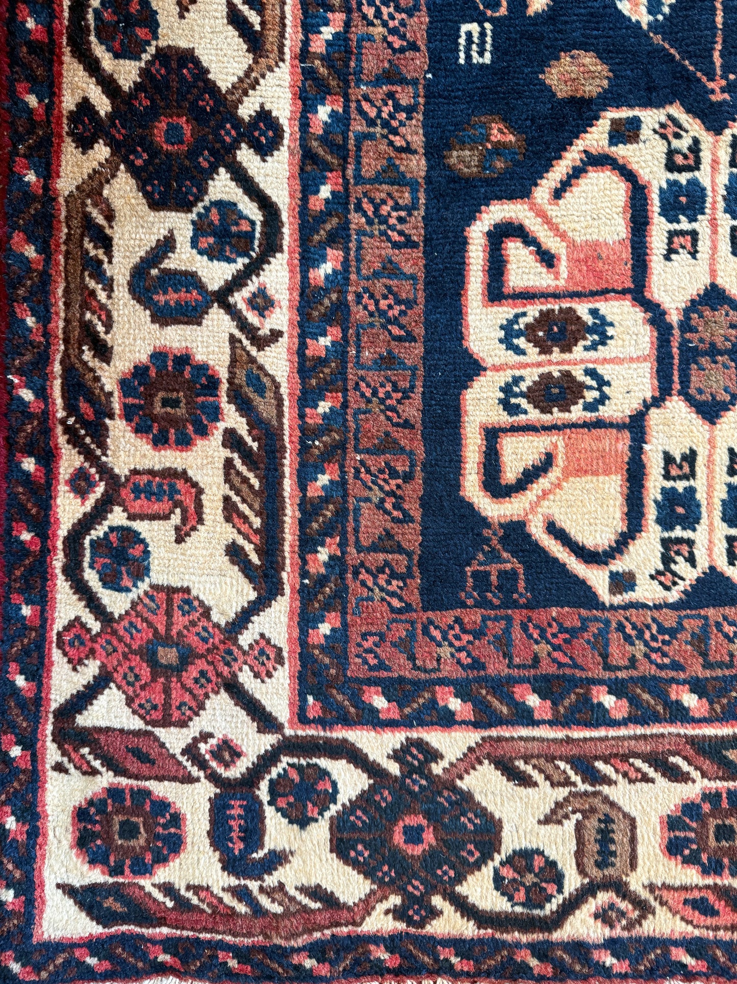Vintage Persian Area Rug No. A1186 - 6.9' x 11'