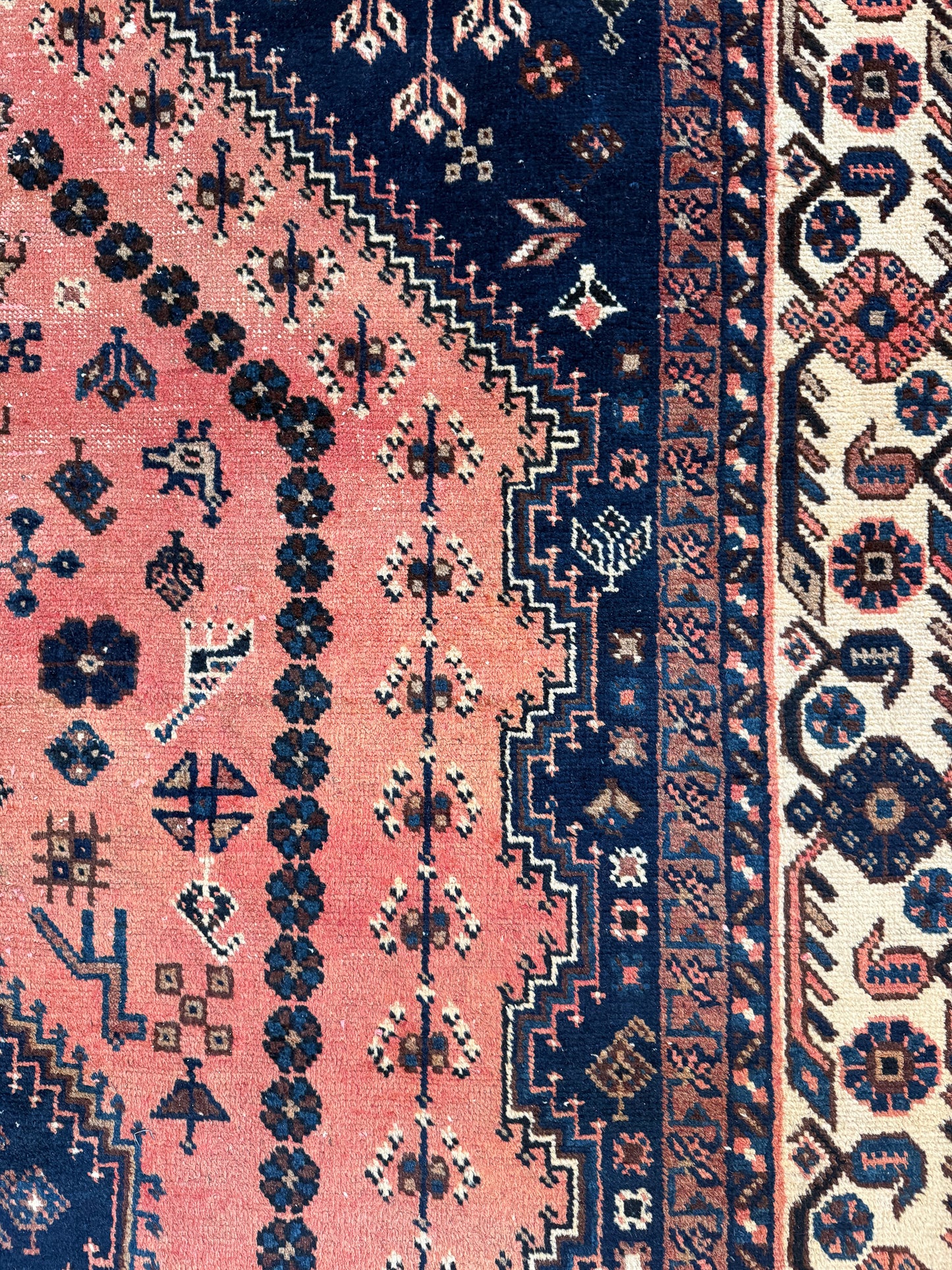Vintage Persian Area Rug No. A1186 - 6.9' x 11'