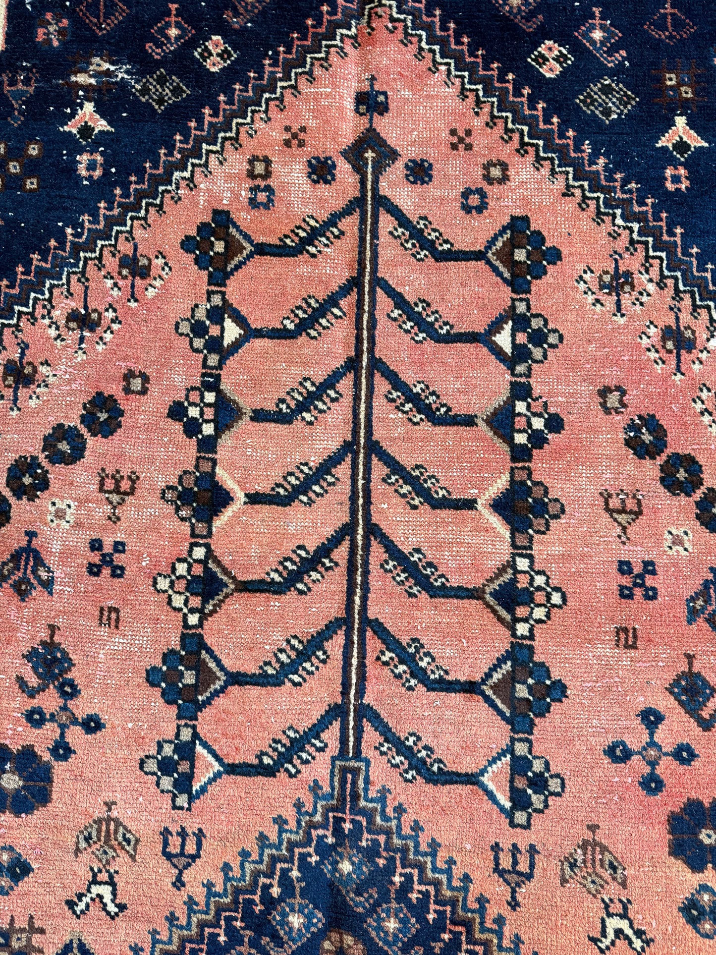 Vintage Persian Area Rug No. A1186 - 6.9' x 11'