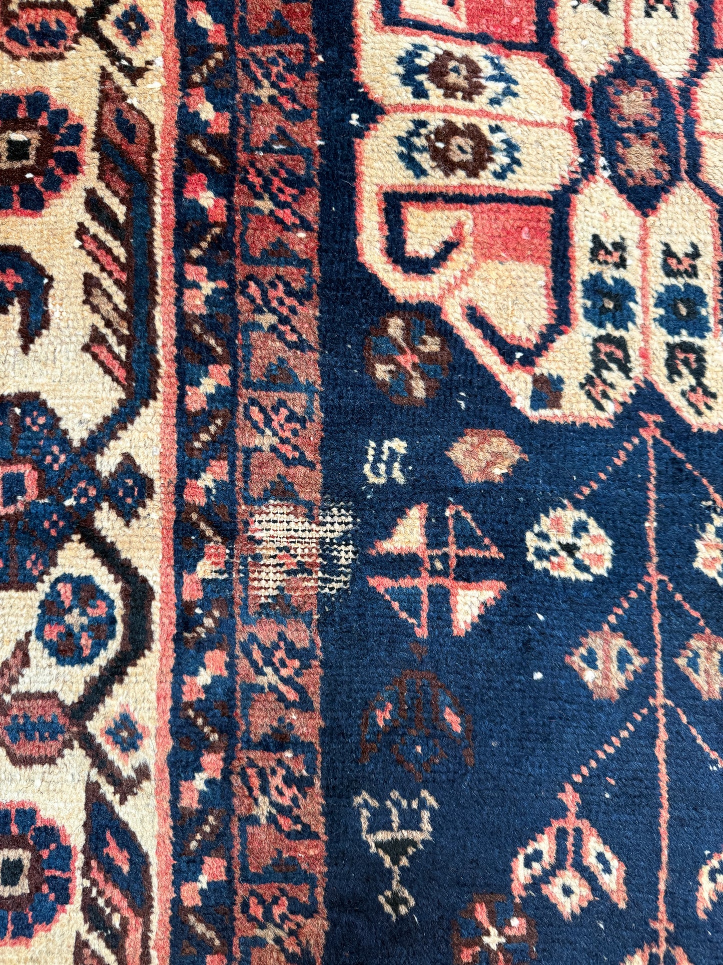 Vintage Persian Area Rug No. A1186 - 6.9' x 11'