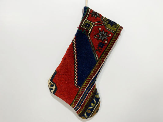 No. S143 - Vintage Turkish Rug Christmas Stocking (Preorder)