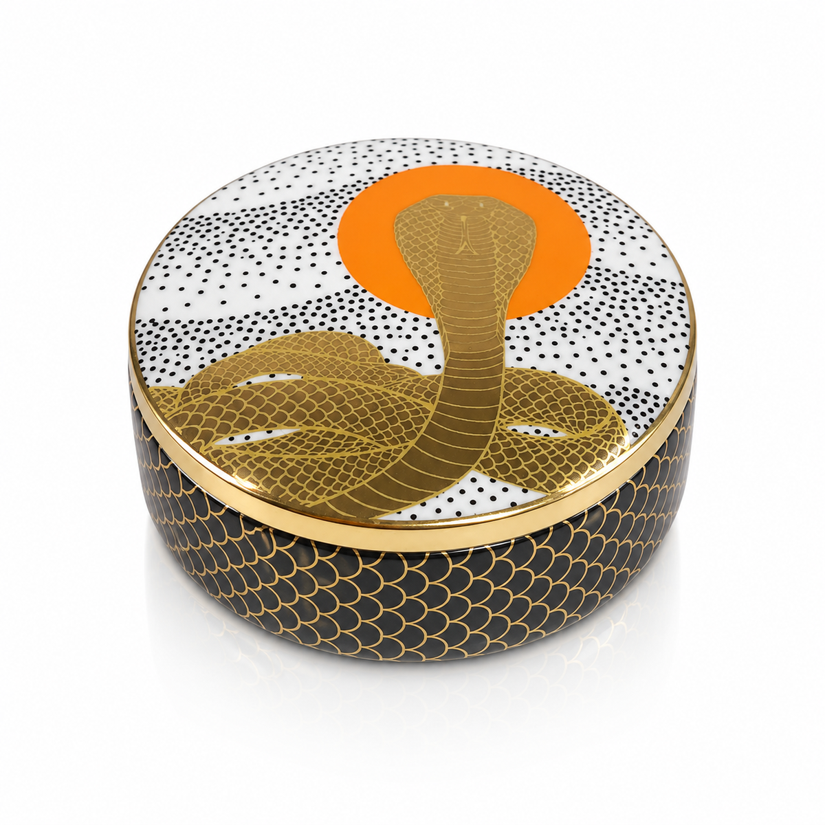 Cobra Dawn Ceramic Trinket Box