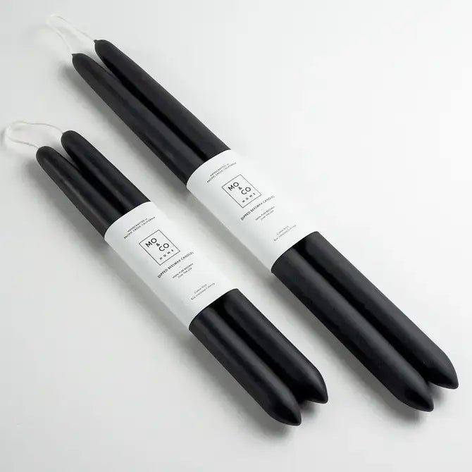 100% Beeswax Dipped Taper Candles | All Natural, Handmade: Clay / Large (14" Long)