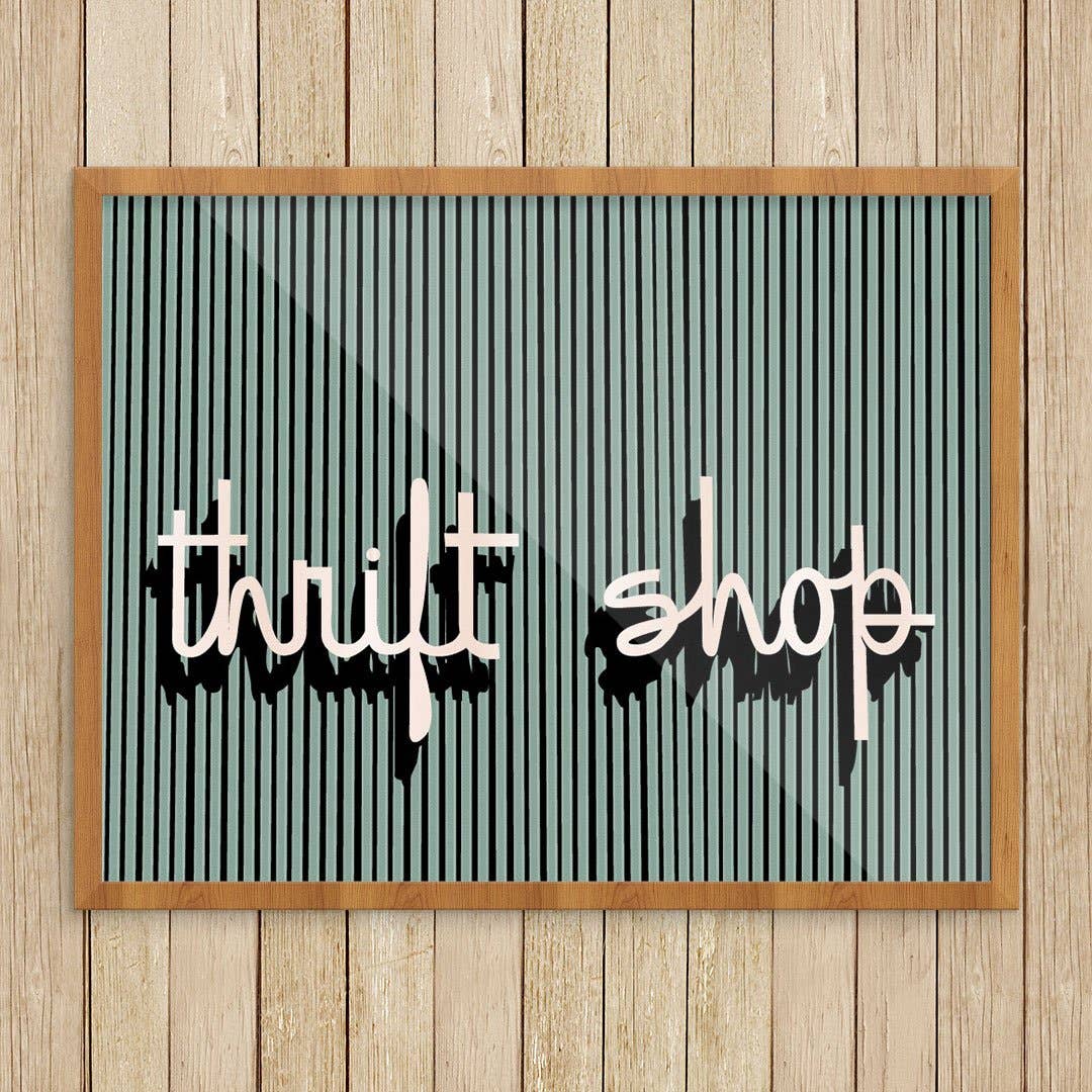 11'' x 14'' Thrift Shop Sign Print