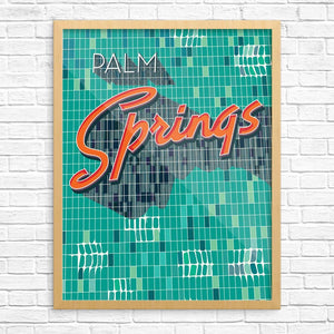 11'' x 14'' Palm Springs Sign Print