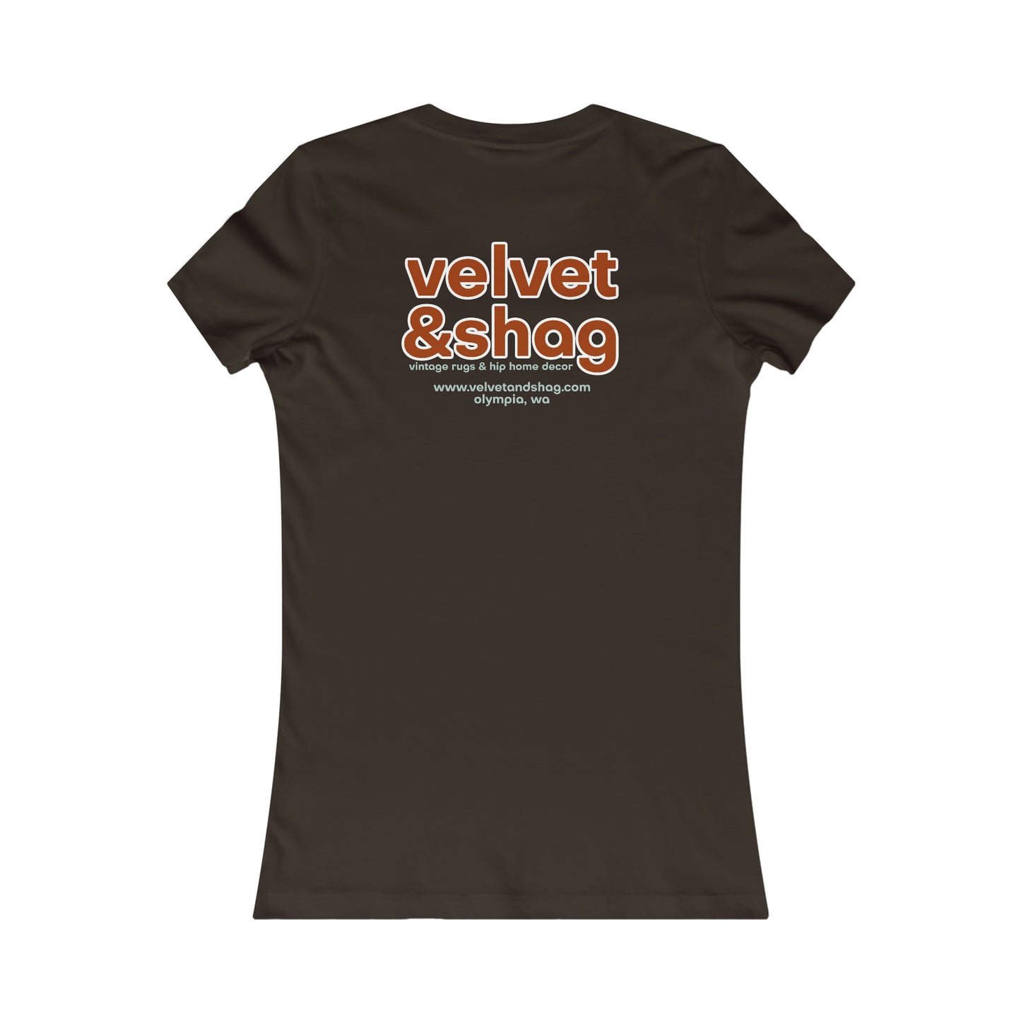 "Vintage Rugs are My Drugs" Women's Favorite Tee in Brown