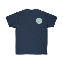 Load image into Gallery viewer, Velvet &amp; Shag Logo Unisex Ultra Cotton Tee in Navy

