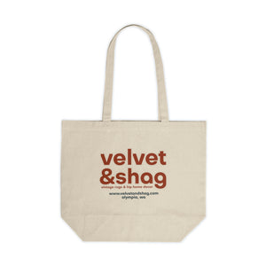 Velvet & Shag Canvas Shopping Tote