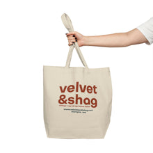Load image into Gallery viewer, Velvet &amp; Shag Canvas Shopping Tote
