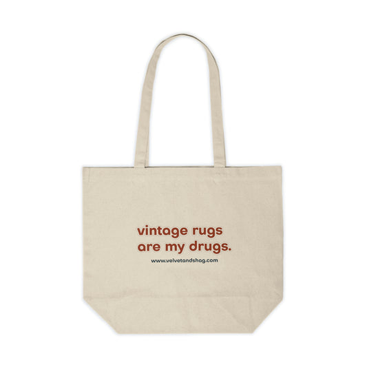 Velvet & Shag Canvas Shopping Tote