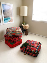Load image into Gallery viewer, Reserved for Carmen - Amina - Moroccan Rug Floor Pouf

