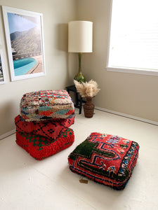 Reserved for Carmen - Amina - Moroccan Rug Floor Pouf