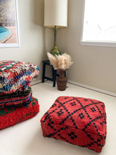 Load image into Gallery viewer, Najat - Moroccan Rug Floor Pouf
