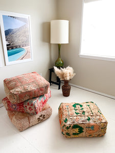 Bahjah - Moroccan Rug Floor Pouf