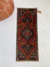 Load image into Gallery viewer, Emberlynn - 1.3&#39; x 3.3&#39; Vintage Turkish Mini Rug

