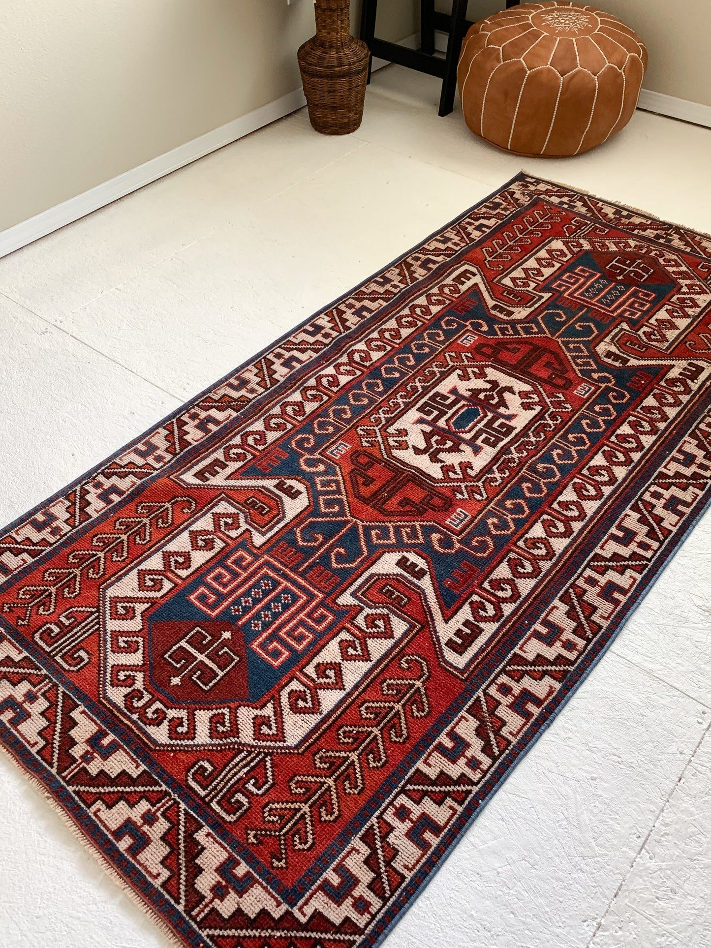 Ella - 3.3' x 6.8' Vintage Turkish Runner Rug