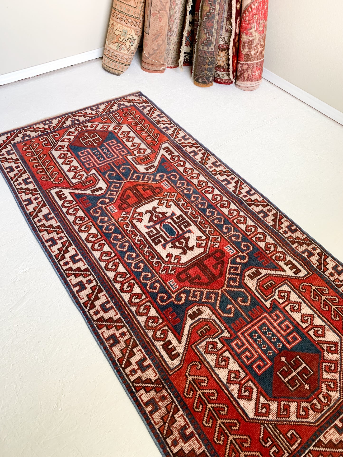 Ella - 3.3' x 6.8' Vintage Turkish Runner Rug