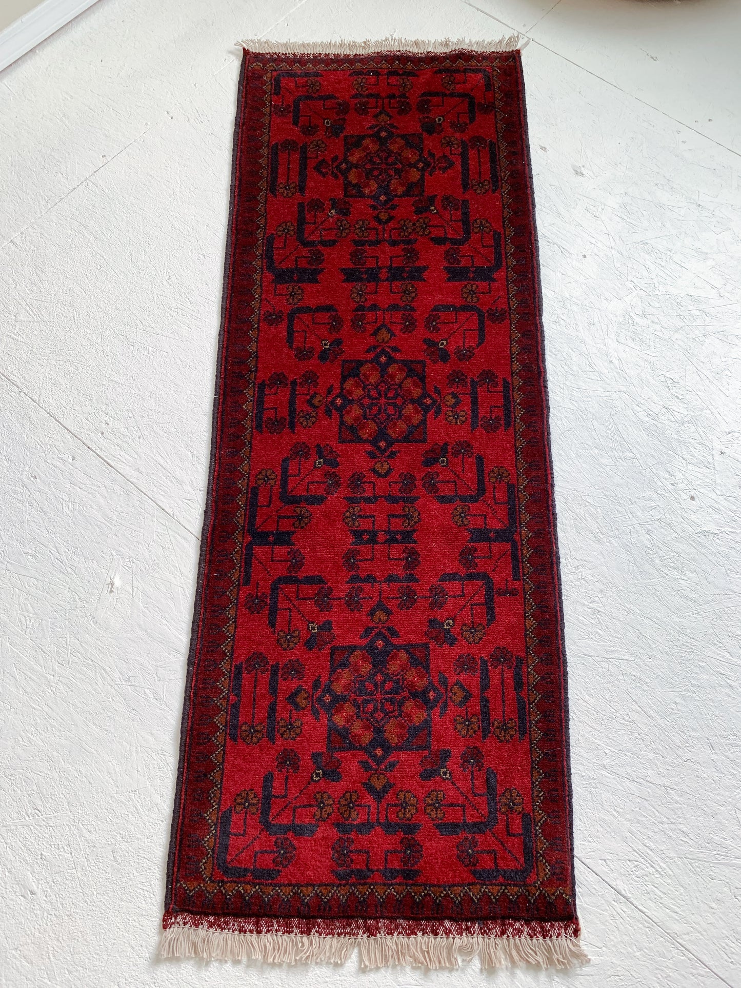 Keely - 1'9-1/4" x 5'2-1/2" Vintage Afghan Turkmen Runner