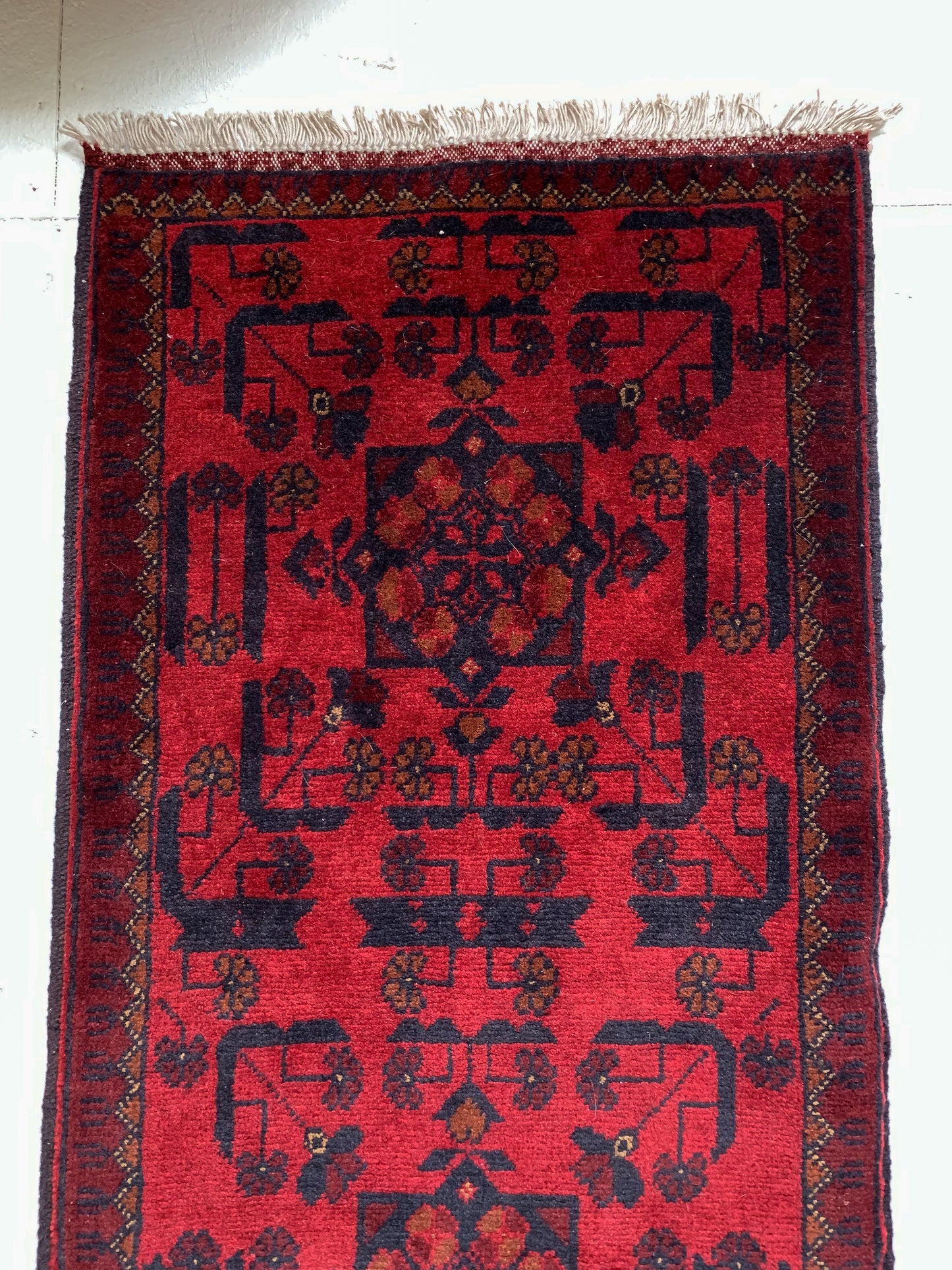 Keely - 1'9-1/4" x 5'2-1/2" Vintage Afghan Turkmen Runner