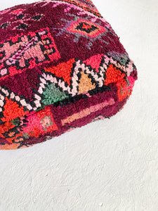 Moroccan Rug Floor Pouf #302
