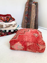 Load image into Gallery viewer, Reserved for Julia - Moroccan Rug Floor Pouf #305
