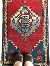Load image into Gallery viewer, Emma - 19-7/8” x 3’3-1/2” Vintage Anatolian Turkish Mini Rug
